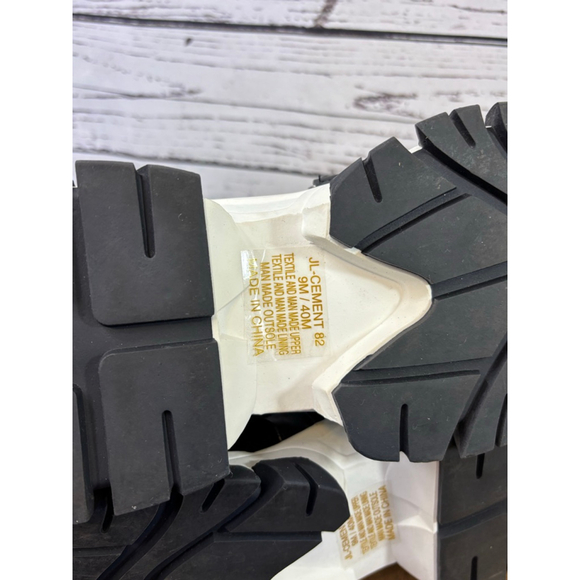 Women's JLO Black & White Sock Chunky Sneakers Size 9 - Picture 12 of 13